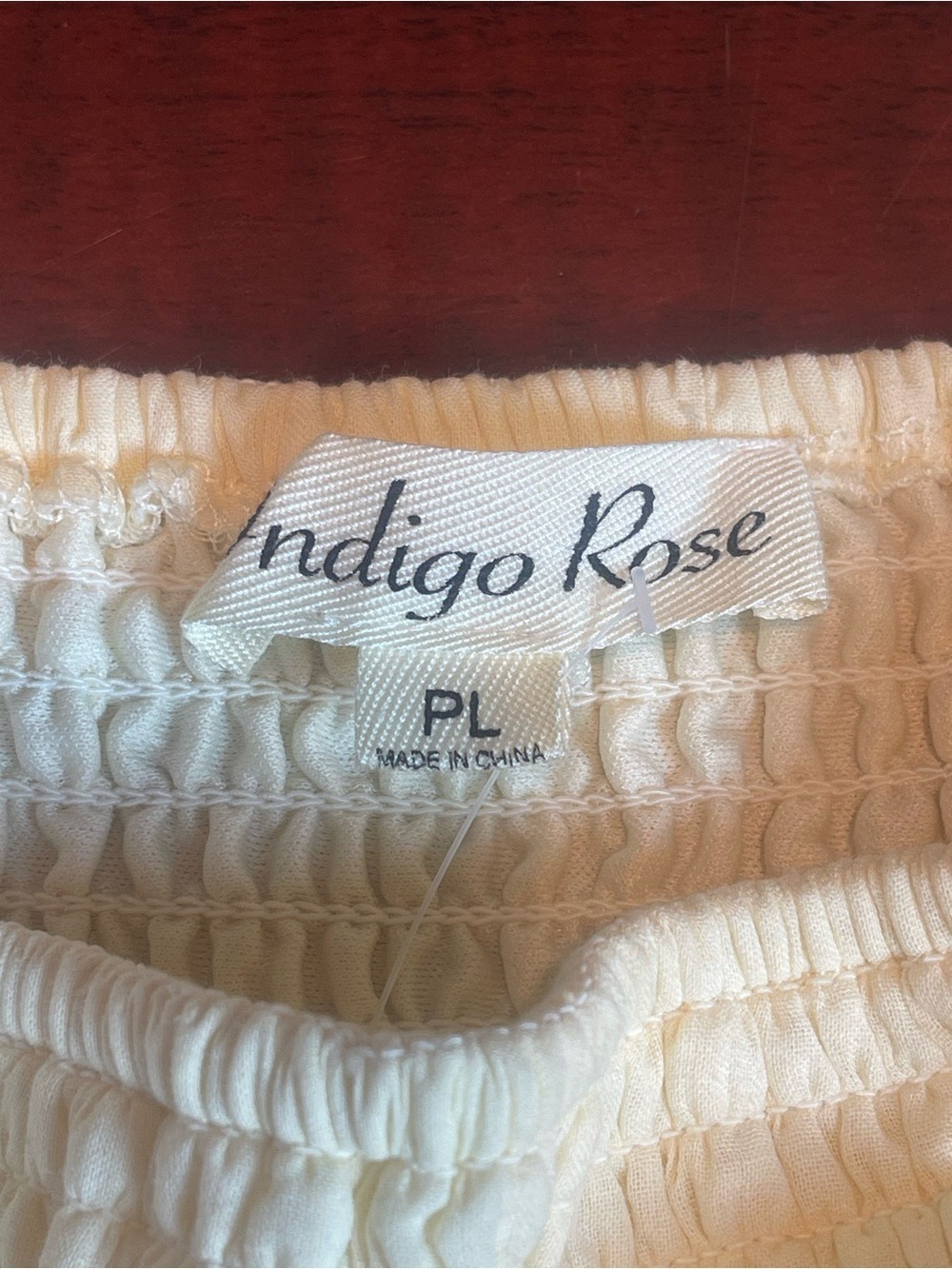 Indigo Rose Pale Yellow Eyelet Smocked Maxi Dress Petite Large Cottagecore Boho - Picture 9 of 11